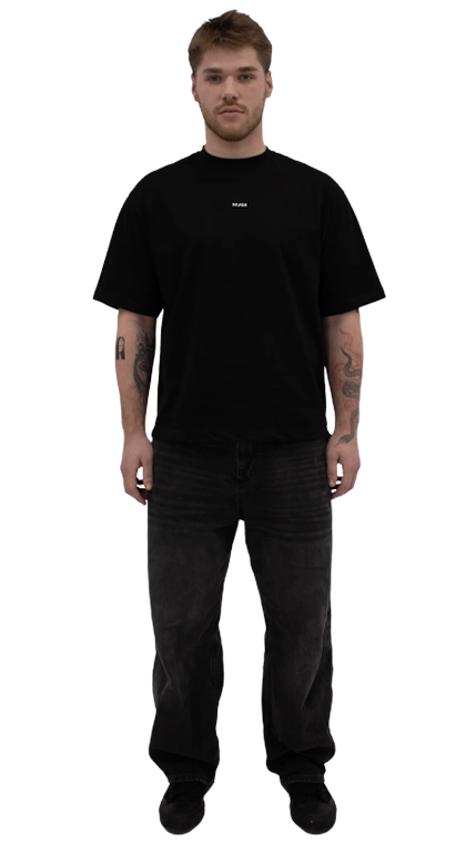 men's oversize t-shirt with white logo