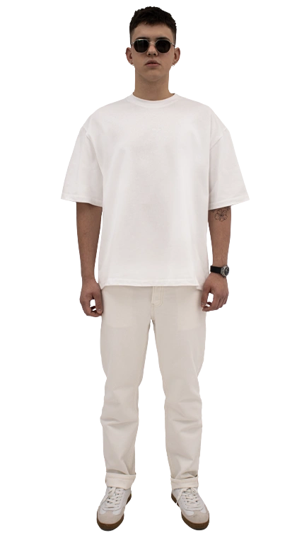 men's oversize t-shirt with white logo
