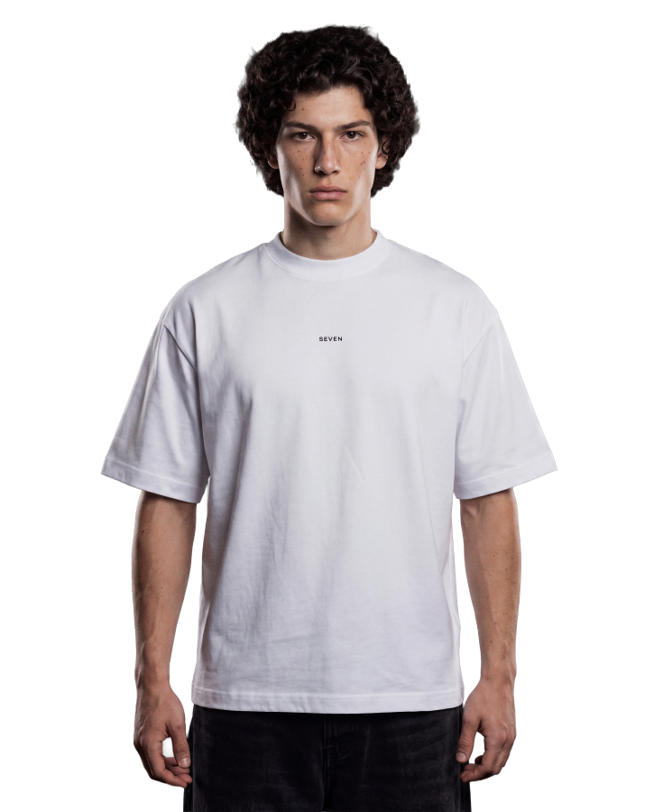men's oversize t-shirt with black logo