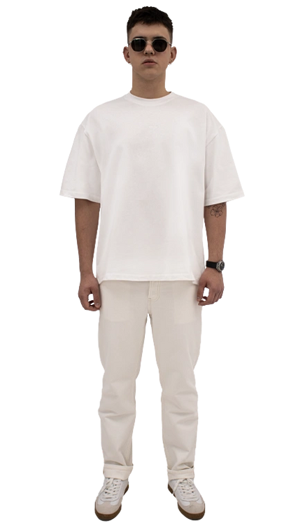 men's oversize t-shirt with white logo