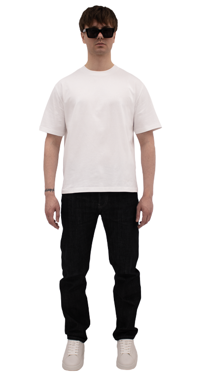 men`s white t-shirt