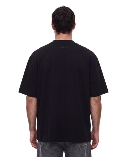 men's oversize t-shirt with black logo