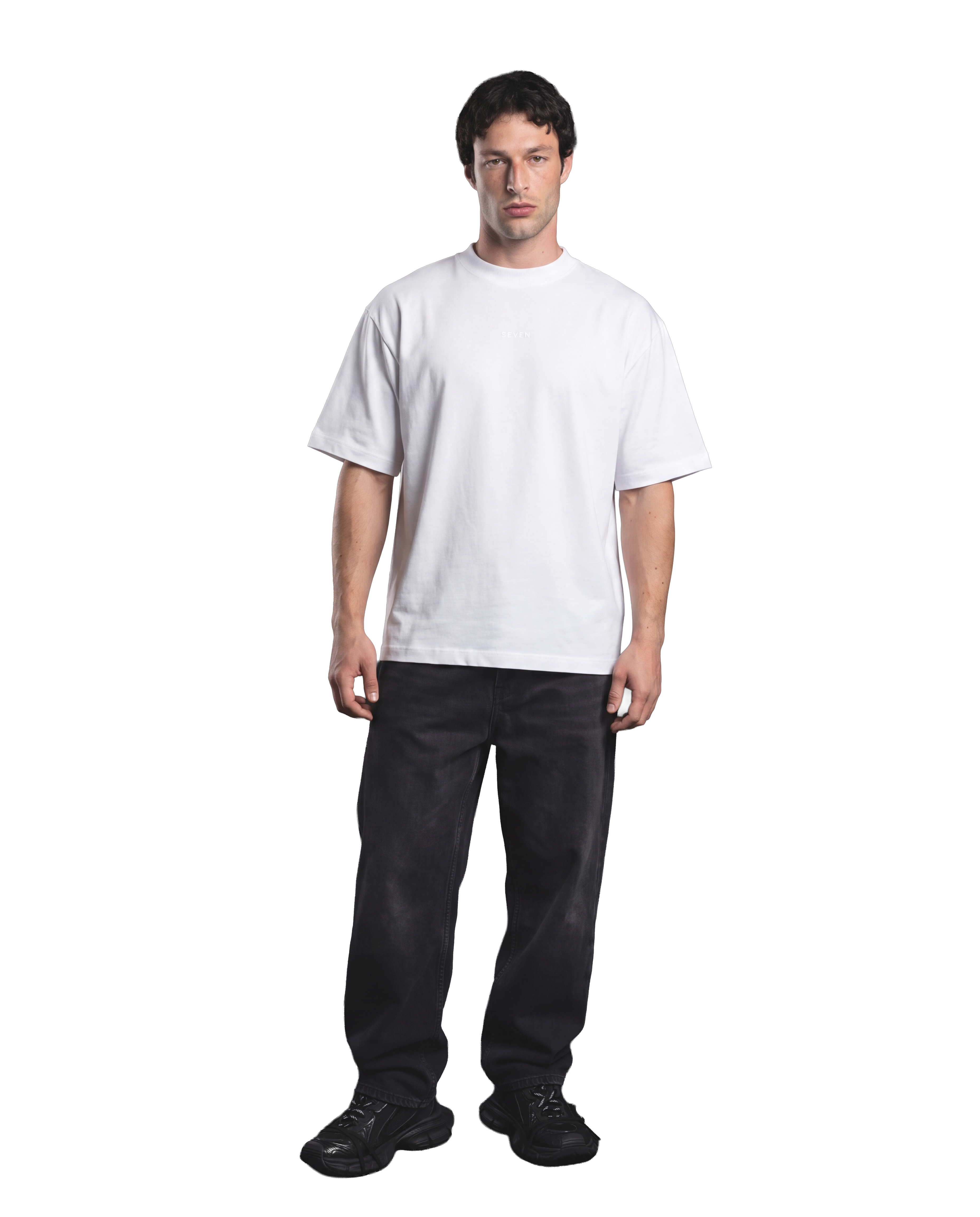 men's oversize t-shirt with white logo