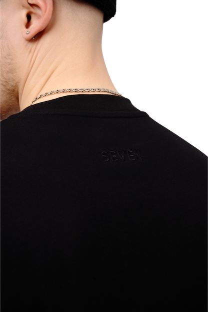 men's oversize t-shirt with black logo