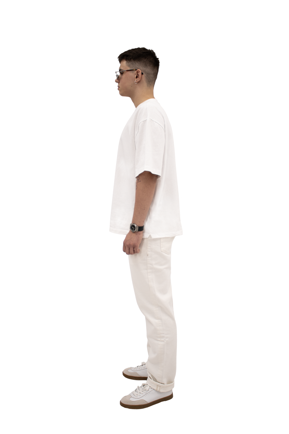 men's oversize t-shirt with white logo
