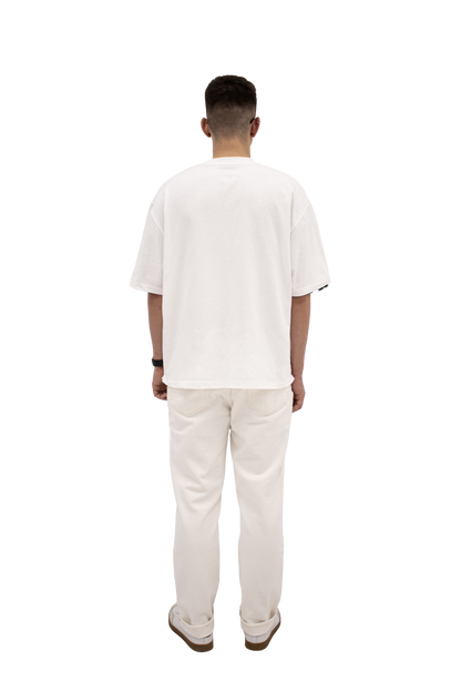 men's oversize t-shirt with white logo