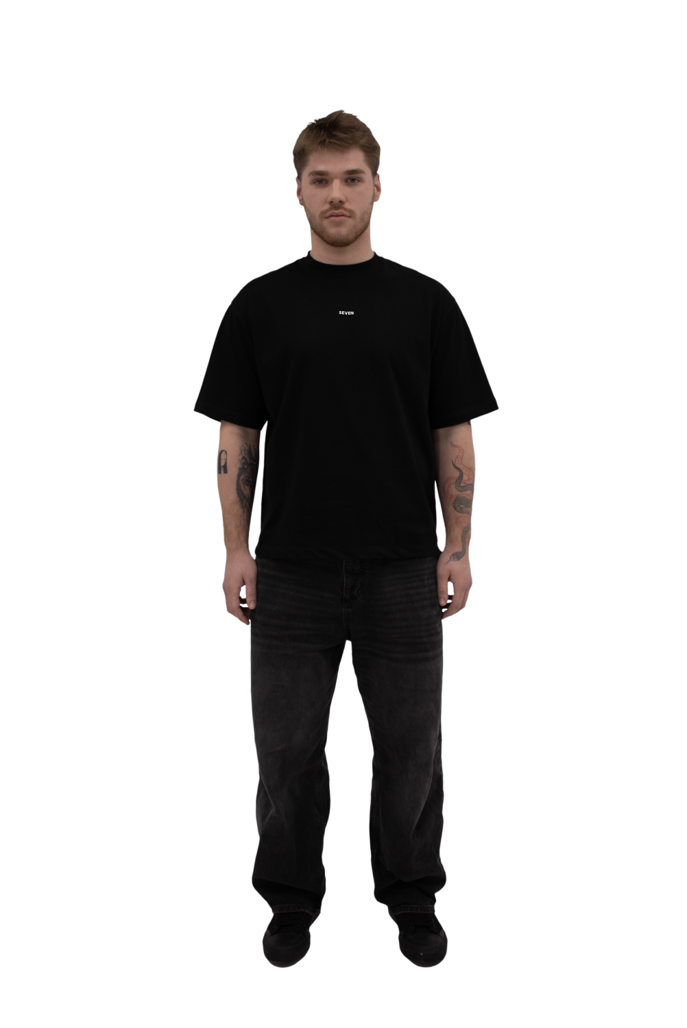 men's oversize t-shirt with white logo