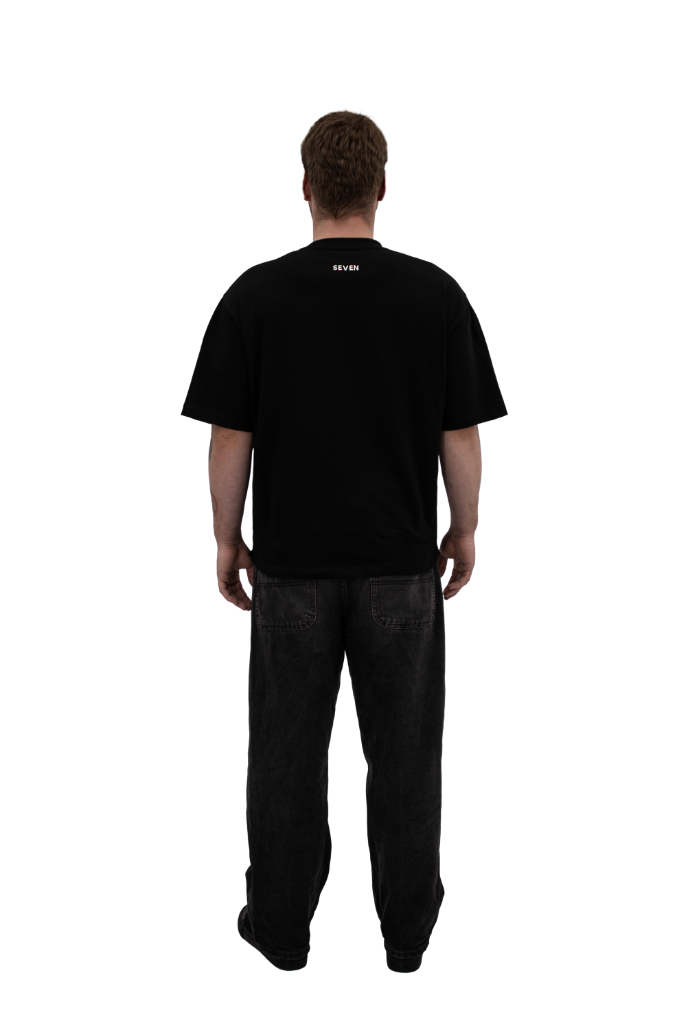 men's oversize t-shirt with white logo